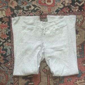 Brandy Melville Hillary flare yoga sweatpants in light grey (one size)